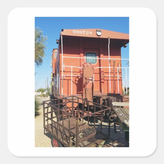 列車カボース スクエアシール (正面)