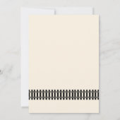 列車カラフル誕生日パーティー 招待状 (裏面)