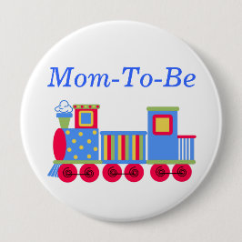 列車カラフル赤ちゃんシャワーmommyピンボタン 缶バッジ