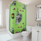 列車シャワーカーテン シャワーカーテン (インサイチュ)