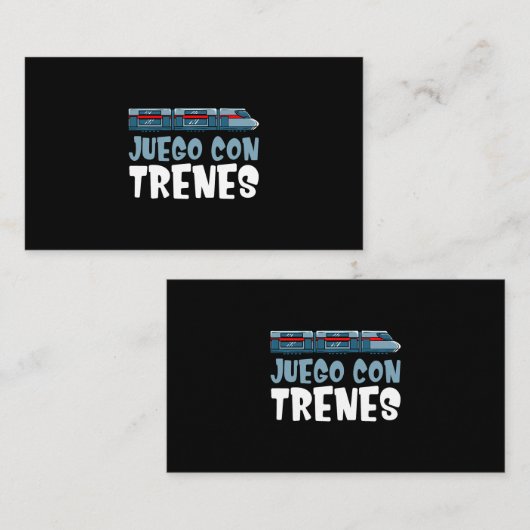 列車セット機関車ワゴンスケッチ 名刺 (正面/裏面)