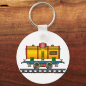 列車タンク車の鉄道キーチェーン キーホルダー (正面)