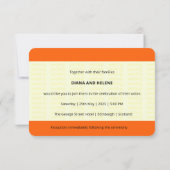 列車チケットインスパイア | LGBTQ+ 結婚 招待状 (裏面)