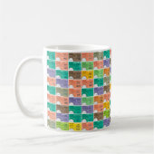 列車チケットモンタージュ コーヒーマグカップ (左)