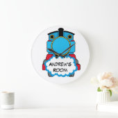 列車パーソナライズされたの時計 ラージ壁時計 (ホーム)