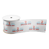 列車パーソナライズされた誕生日パーティー サテンリボン (リール)