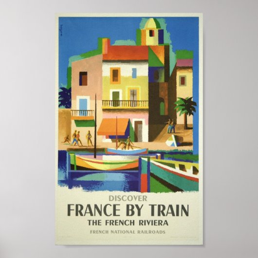列車フランスの旅行ポスター ポスター (正面)