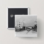 列車ベルリンポツダムの駅 缶バッジ (正面&裏面)