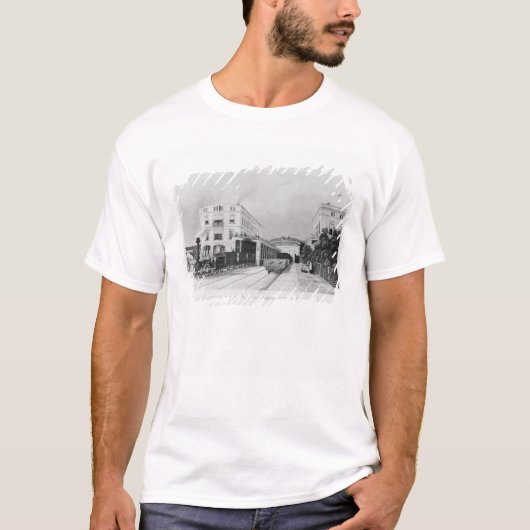 列車ベルリンポツダムの駅 Tシャツ (正面)