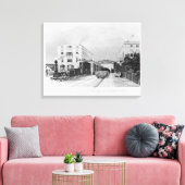 列車ベルリン・ポツダムの鉄道駅 キャンバスプリント (インサイチュ (リビング))