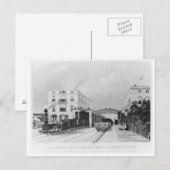 列車ベルリン・ポツダムの鉄道駅 ポストカード (正面/裏面)
