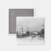 列車ベルリン・ポツダムの鉄道駅 マグネット (正面/裏面)
