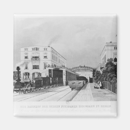 列車ベルリン・ポツダムの鉄道駅 マグネット (正面)