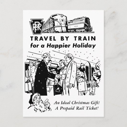 列車ペンシルバニアの鉄道郵便はがきによる旅行 ポストカード (正面)