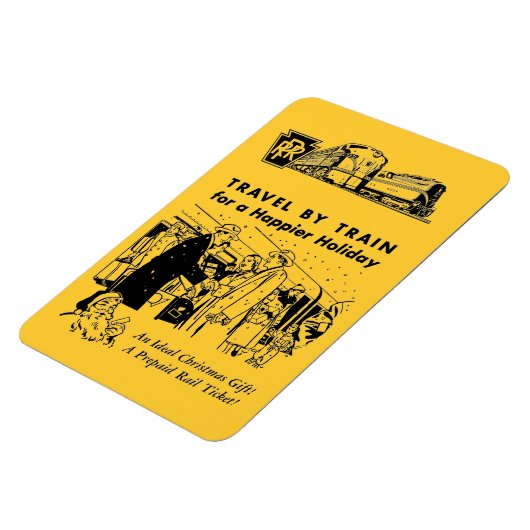 列車ペンシルバニア鉄道写真磁石で旅行 マグネット (左側)