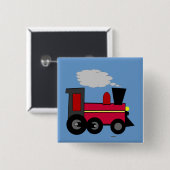 列車ボタンのバッジ 缶バッジ (正面&裏面)