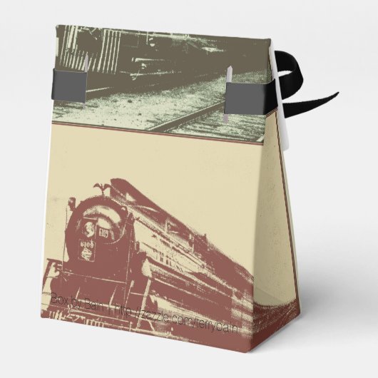 列車ポップ・アートの フェイバーボックス (裏面サイド)