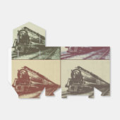 列車ポップ・アートの フェイバーボックス (折り畳みなし)