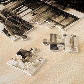 列車事故、モンパルナス1895年ヴィンテージ ジグソーパズル (側面)