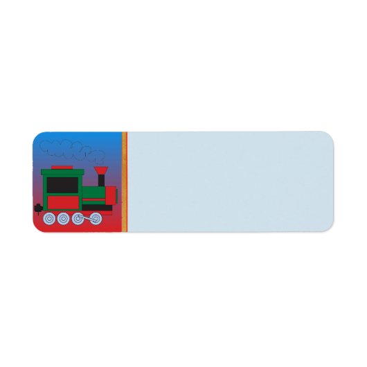 列車住所 シール (正面)