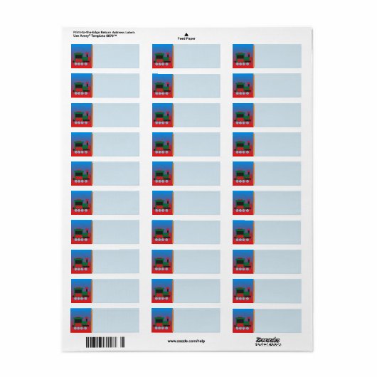 列車住所 シール (フルシート)