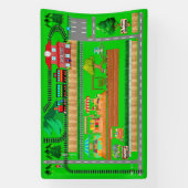 列車停車場車用道路2 1/2' x 4' 横断幕 (縦)