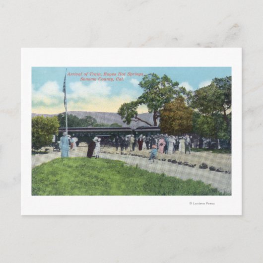列車到着アットボイズホット春 ポストカード (正面)