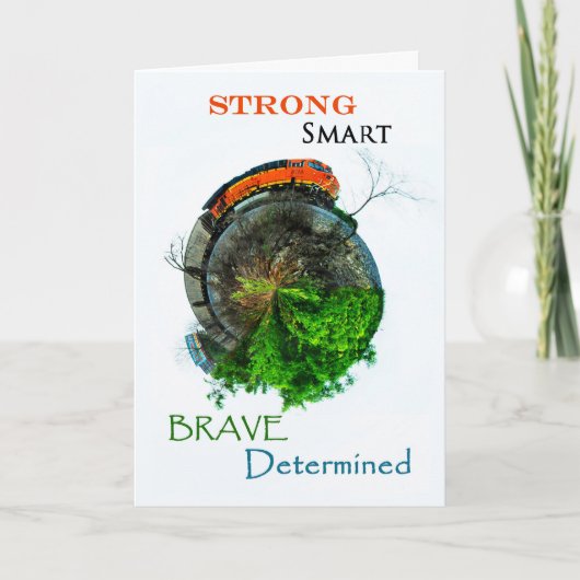 列車勇気付けられるカード カード (正面)