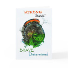 列車勇気付けられるカード