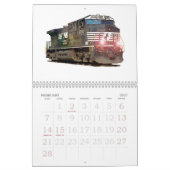 列車及び鉄道景色の壁掛けカレンダー カレンダー (2月 2027)