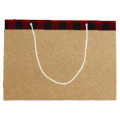 列車大パーソナライズされた抱き枕 ラージペーパーバッグ (裏面)