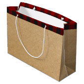 列車大パーソナライズされた抱き枕 ラージペーパーバッグ (裏面アングル)