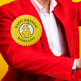 列車子供の誕生日 缶バッジ