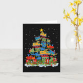 列車恋人クリスマスツリーサンタクリスマストレイン カード (黄色い花)