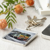 列車愛好家のためのディーゼル機関車のギフト キーホルダー (側面)