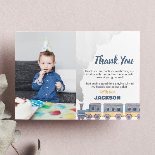 列車感謝カード　チュー チュー トレイン サンキューカード