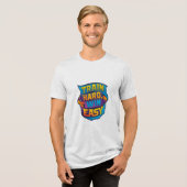 列車懸命ウィン簡単 トライブレンドＴシャツ (正面全面)