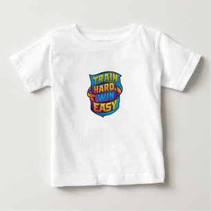 列車懸命ウィン簡単 ベビーTシャツ