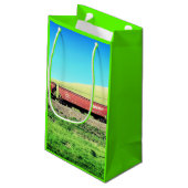 列車抱き枕 スモールペーパーバッグ (裏面アングル)