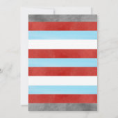 列車招待状ボーイバースデーパーティートレイン招待状 招待状 (裏面)