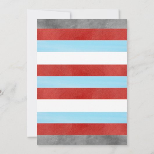 列車招待状ボーイバースデーパーティートレイン招待状 招待状 (裏面)