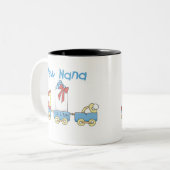 列車新しいナナそれは男の子です ツートーンマグカップ (正面左)