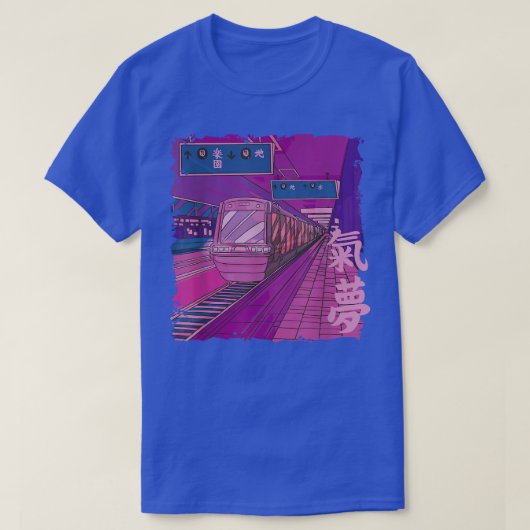 列車日本の駅日本Tシャツ Tシャツ (デザイン正面)