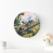 列車時計 ラージ壁時計 (ホーム)