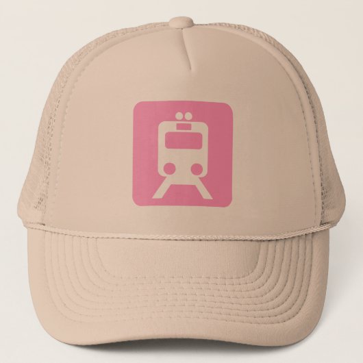 列車標識 – ピンク キャップ (正面)