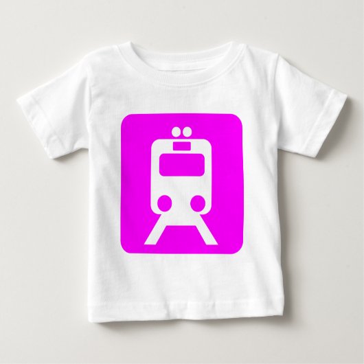 列車標識 – マゼンタ ベビーTシャツ (正面)