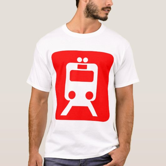 列車標識 – 赤 Tシャツ (正面)