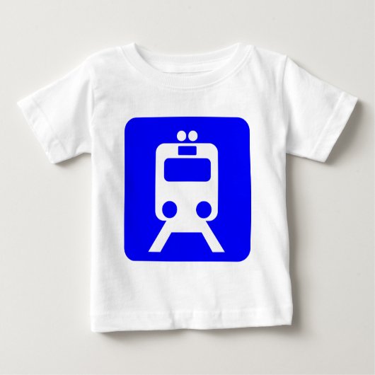 列車標識 – 青 ベビーTシャツ (正面)