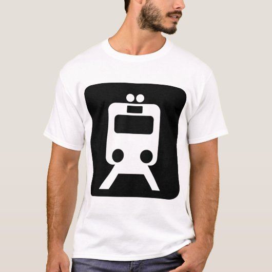 列車標識 – 黒 Tシャツ (正面)