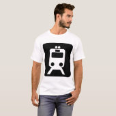 列車標識 – 黒 Tシャツ (正面フル)